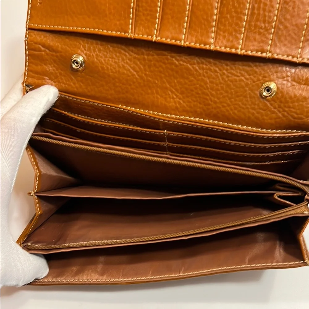 Etienne Aigner Brown Clutch Wallet